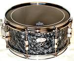 13"X6" 8ply Hi Gloss Black Pearl Snare Drum